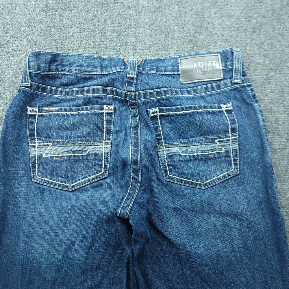 Ariat Mens M4 Low Rise Carson Boot Cut Jeans 33x32 Prescott Blue Denim 10036462